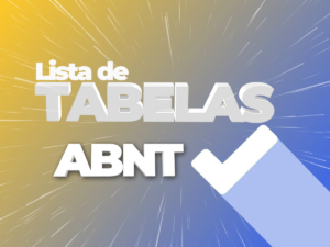 Lista de tabelas